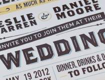 Daniel & Leslie Wedding Invitations & Collateral